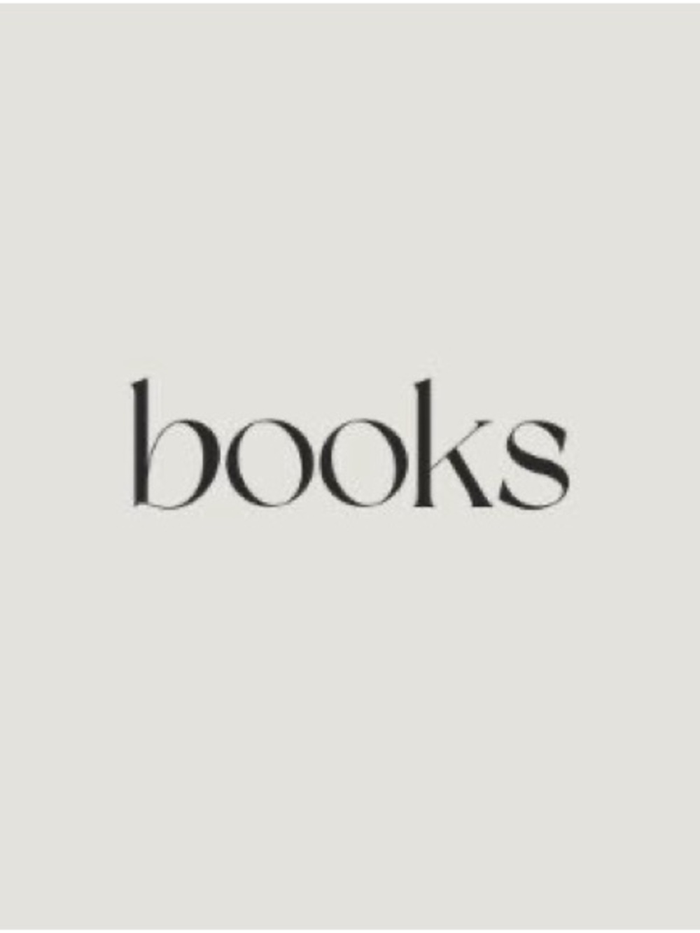 Books, Coffee table books
